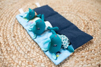 Mini przytulanki Rodzina nosorożców z matą Nosorożec Marius Lilliputiens