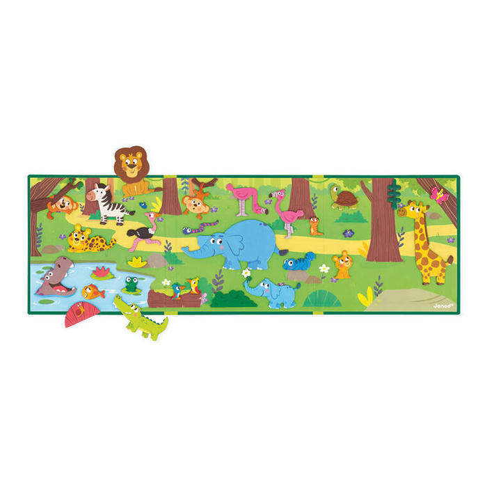 Magnetyczna układanka Afrykańskie zwierzęta Magneti'stories Janod