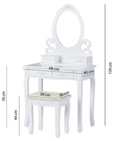 Toaletka dla dziewczynki z krzesłem Melisa Goodhome