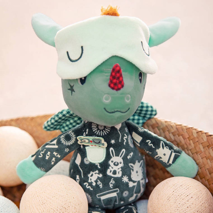 Miękka przytulanka świecąca w ciemności Smok Joe Lilliputiens