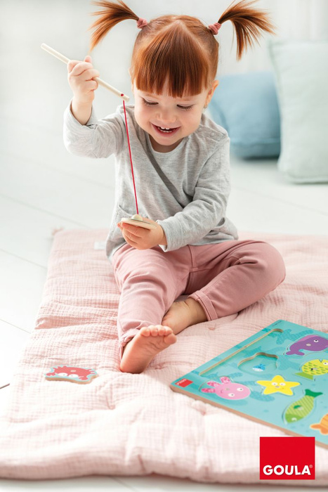 Magnetyczna układanka dla dzieci Złów rybkę Goula