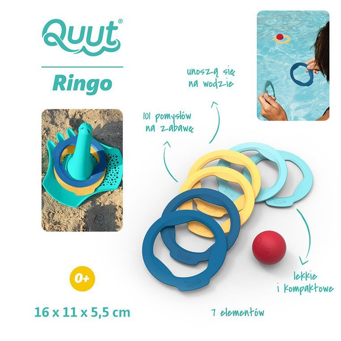 QUUT Gra Ringo z 6 obręczami i piłeczką