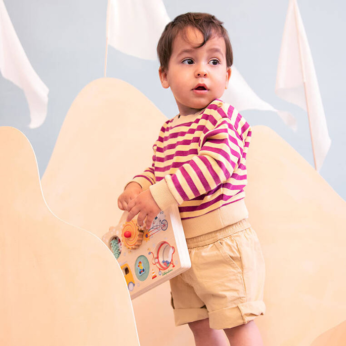 Edukacyjna tablica z drewna walizka Pojazdy Lilliputiens