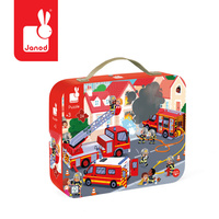 Puzzle w walizce Strażacy 24 el. Janod