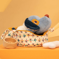 Przytulanka piesek z koszyczkiem i akcesoriami Piesek Jules Lilliputiens