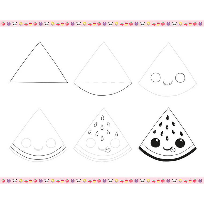 Zestaw kreatywny dla dzieci Rysowanie krok po kroku Modele kawaii Janod