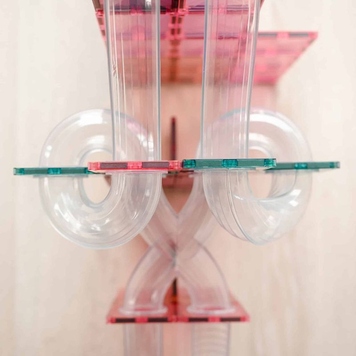 Kulodrom klocki magnetyczne Connetix Pastel Ball Run Expansion Pack 80 el