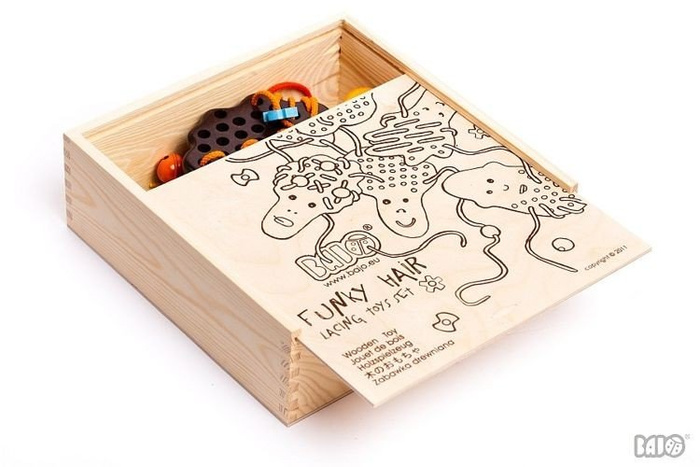 Zestaw do sznurowania, przeplatania. Bujne fryzury, Bajo