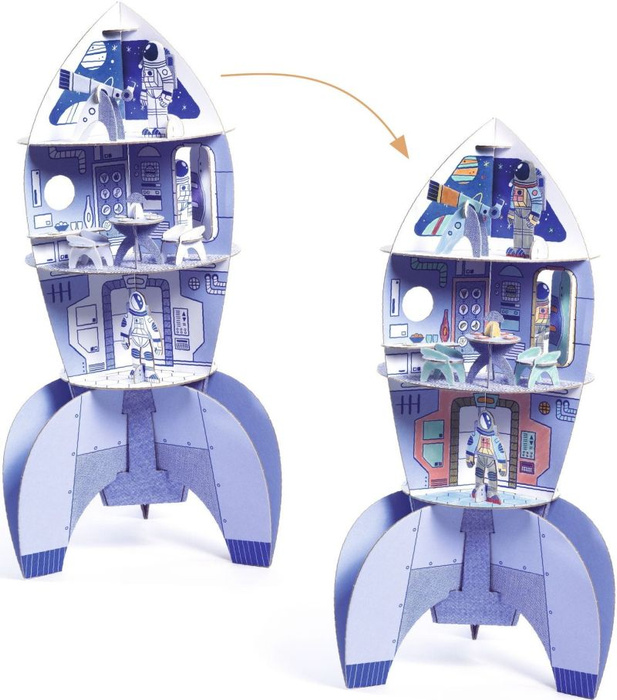 Rakieta kosmiczna zestaw zrób to sam Djeco
