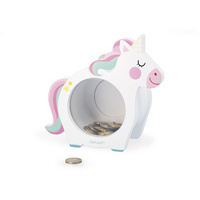 Drewniana skarbonka jednorożec Janod