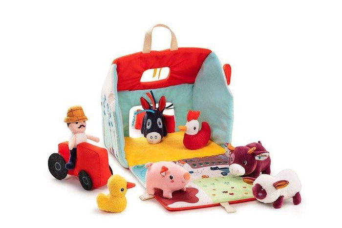 Domek manipulacyjny edukacyjny Farma rolnik i zwierzęta LILLIPUTIENS
