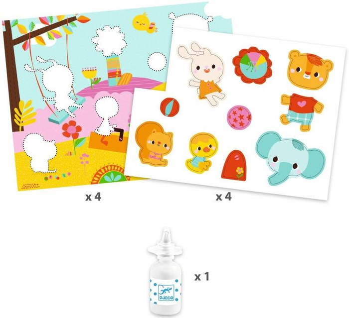 Zestaw art. PIERWSZE KOLAŻE- MÓJ DZIEŃ DJ09873 Djeco