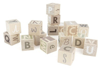 Klocki drewniane Alfabet wzorów Bajo