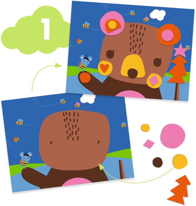 Multizestaw kreatywny 6 w 1 Myszka i Przyjaciele Djeco