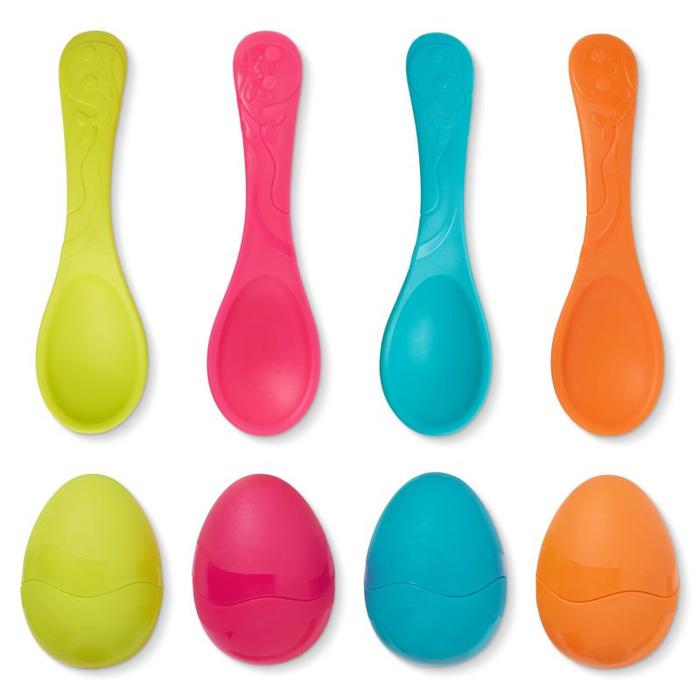 Gra zręcznościowa wyścig z jajkiem na łyżce B.Toys