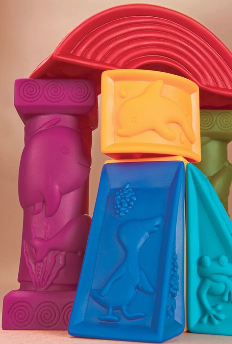 Kolorowe klocki dla dzieci 26 el B.toys