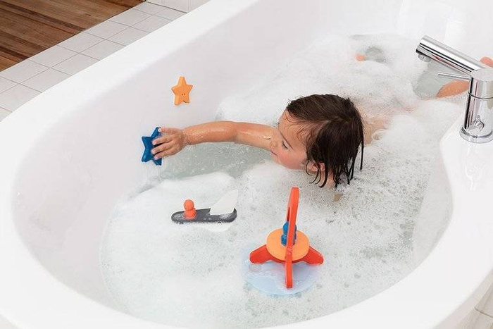 Zestaw puzzli piankowych do kąpieli 3D Quutopia Wyprawa na księżyc Quut