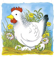 Układanka drewniana, warstwowa. Kura, Goki