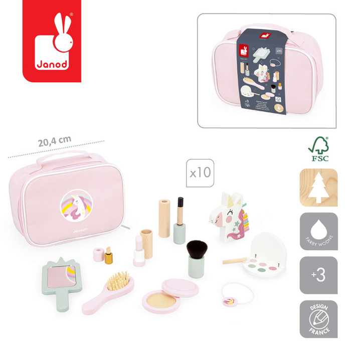 Kosmetyczka Mała Miss Jednorożec 10 akc Janod