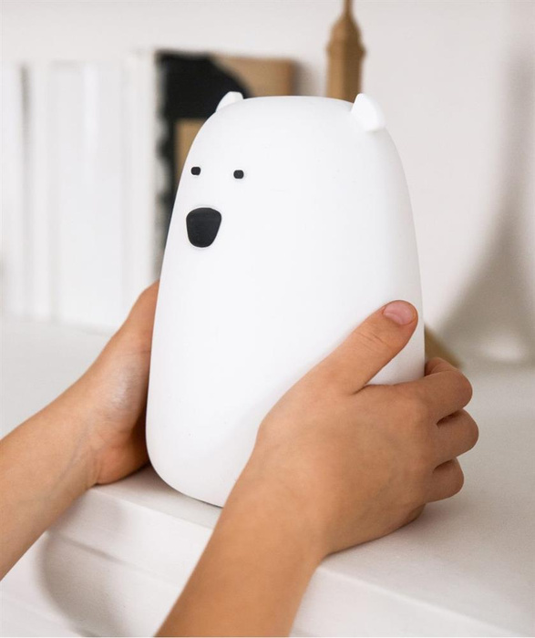 Lampka LED z pilotem biały duży miś Rabbit & Friends