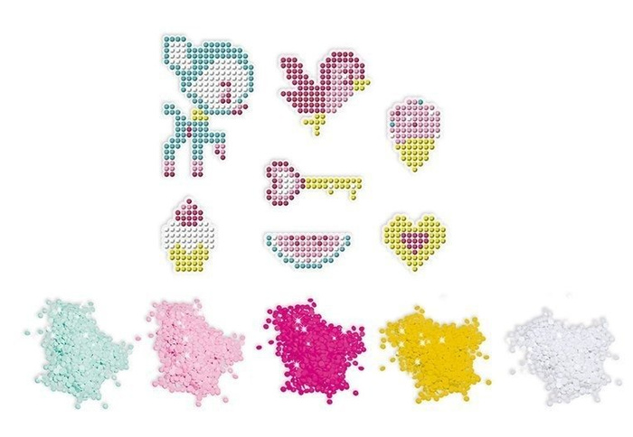 Zestaw kreatywny Cudowne kryształki Naklejki 7+, Janod