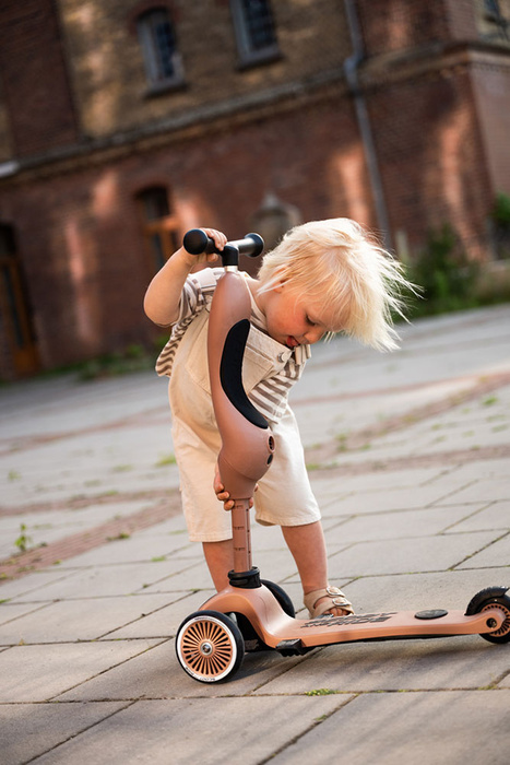 SCOOTANDRIDE Highwaykick 1 Push and Go 2w1 Jeździk i hulajnoga z rączką do prowadzenia 1-5 lat SCOOTANDRIDE Highwaykick 1 Push and Go 2w1 Jeździk i hulajnoga z rączką do prowadzenia 1-5 lat Mocha