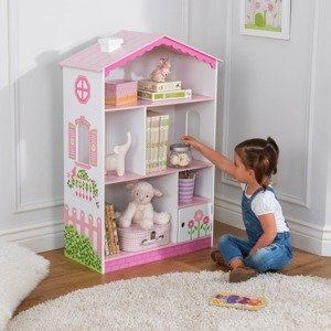 Drewniany regał dla dzieci Różowy domek KidKraft