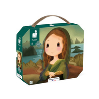 Puzzle w walizce Inspirowane twórczością da Vinci 100 el. Janod