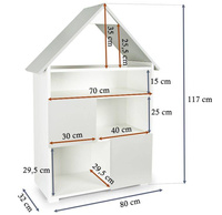 Drewniany regał dziecięcy Mała Chatka
