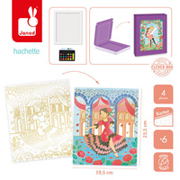 Artystyczny zestaw kreatywny Złote kontury Tancerki  Janod