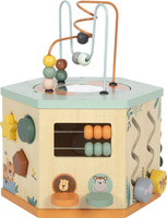 Kostka edukacyjna drewniana duża 7 stronna Safari Small Foot