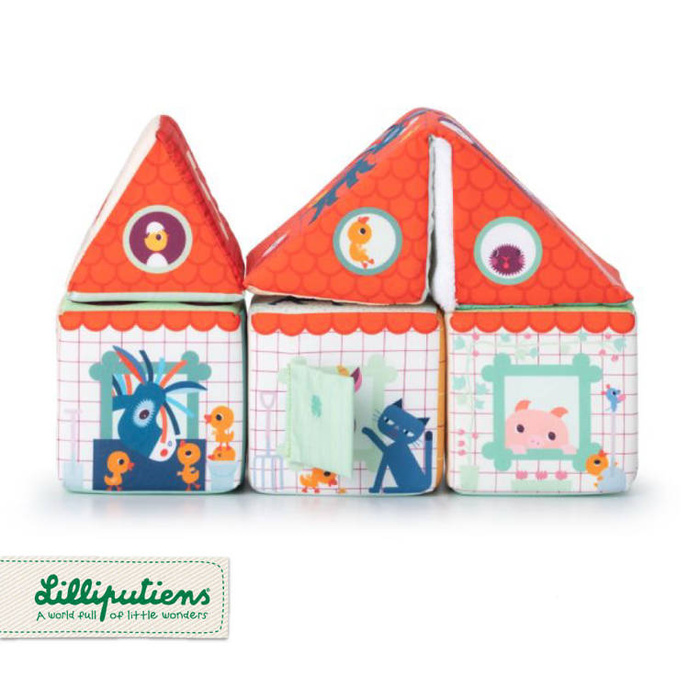 Klocki wielofunkcyjne dla najmłodszych Stodoła Farma Lilliputiens