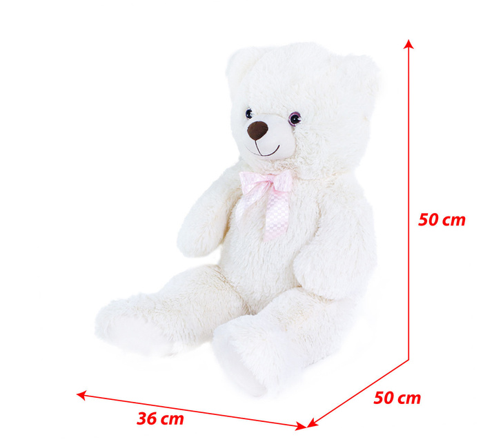 Maskotka dla dzieci duży biały miś Lily 78 cm Rappa