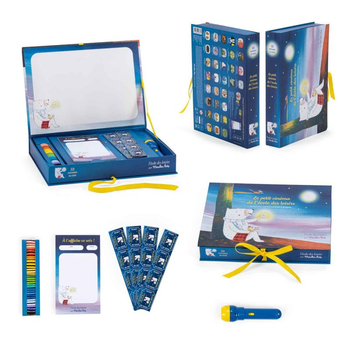 Mini kino z projektorem 32 historyjki Szkoła rekreacyjna Moulin Roty