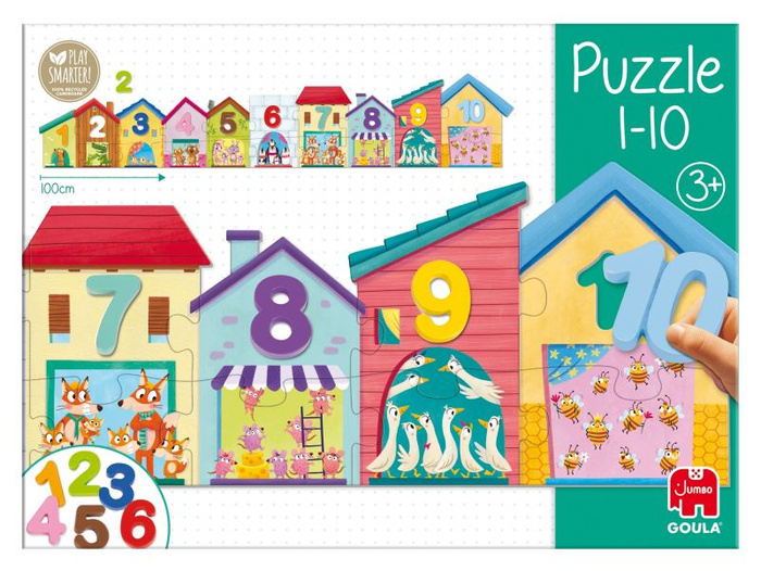 Puzzle poznaj cyfry 1-10 Goula
