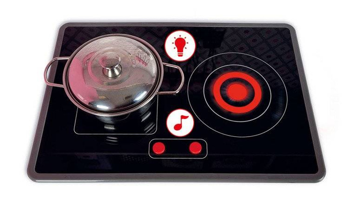 Duża kuchnia drewniana z dźwiękiem i 6 akcesoriami Candy Chic Janod