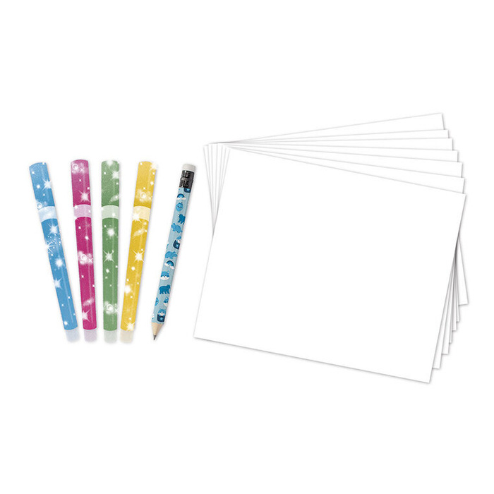 Rysowanie krok po kroku z brokatowymi markerami 20 rysunków i kolorowanek