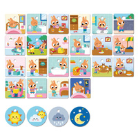 Drewniany domek z planem dnia Routines House Goula 