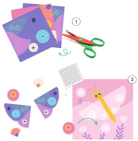 Zestaw artystyczny wycinanki kolaż Zwierzęta Djeco