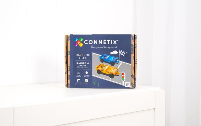 Klocki magnetyczne Rainbow Car Pack Connetix