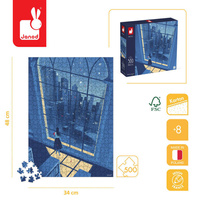 Puzzle artystyczne Nocny widok w błękicie 500 elementów 8+ Janod