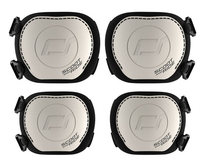 SCOOTANDRIDE Zestaw ochraniaczy dla dzieci XXS Ash