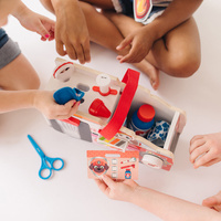 Ambulans Psi Patrol Marshall's pojazd drewniany z akcesoriami Melissa and Doug