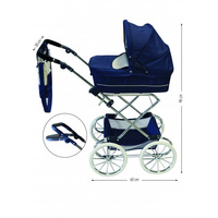 Wózek dla lalek Doll Pram Deluxe Blue Astrup