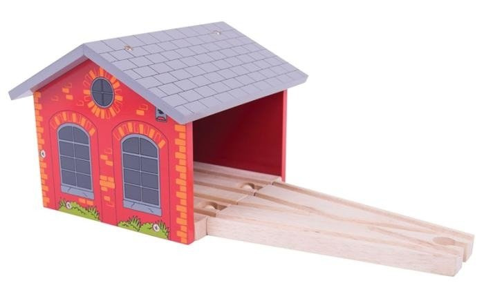 Dodatek do torów Parowozownia z cegły Bigjigs Rail