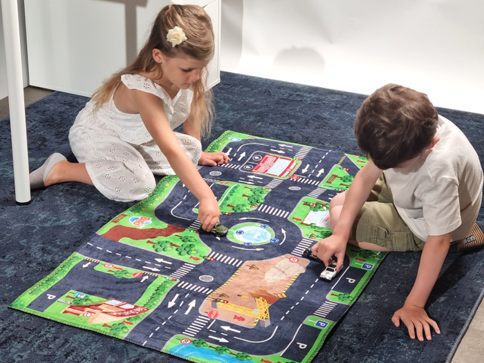 Miękka mata animacyjna Droga i 3 autka Buki