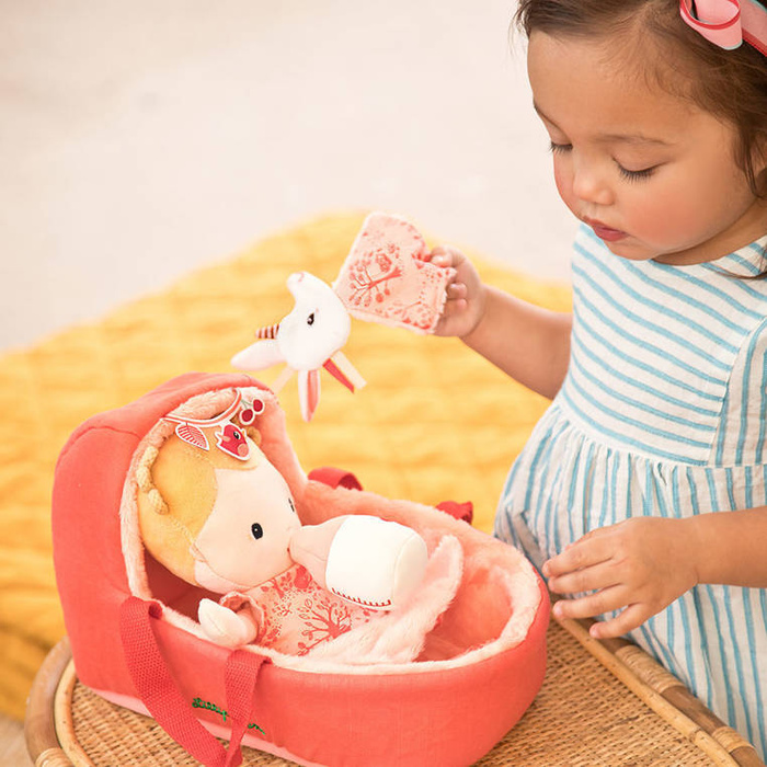 Miękka lalka dzidziuś z akcesoriami Lena Lilliputiens