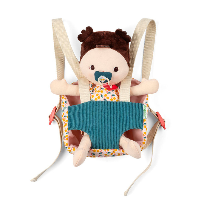 Lalka Jeanne w nosidełku 24 cm Dzidziuś z akcesoriami Lilliputiens