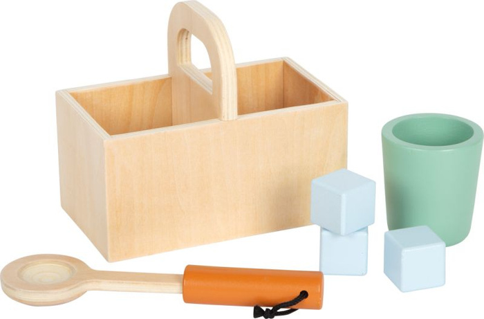 Drewniana kuchnia z wyspą kuchenną do zabawy dla dzieci Small Foot