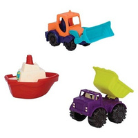 Zabawki do piasku Zestaw małych pojazdów B.toys